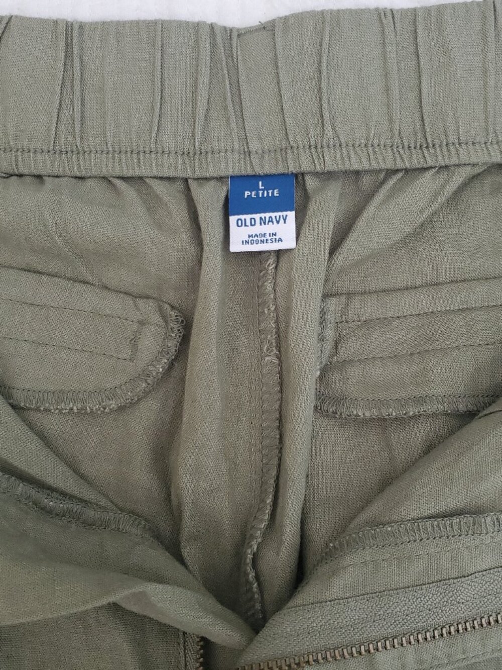 NWT Old Navy Linen Blend Wide Leg Pants - Picture 2 of 9